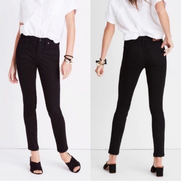 Madewell Denim - Madewell 9” High Rise Skinny Jean Black 27